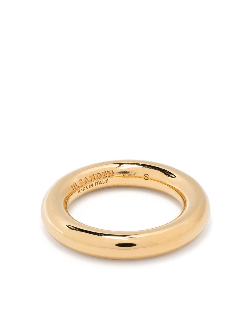 Jil Sander polished halo-band ring - Gold von Jil Sander