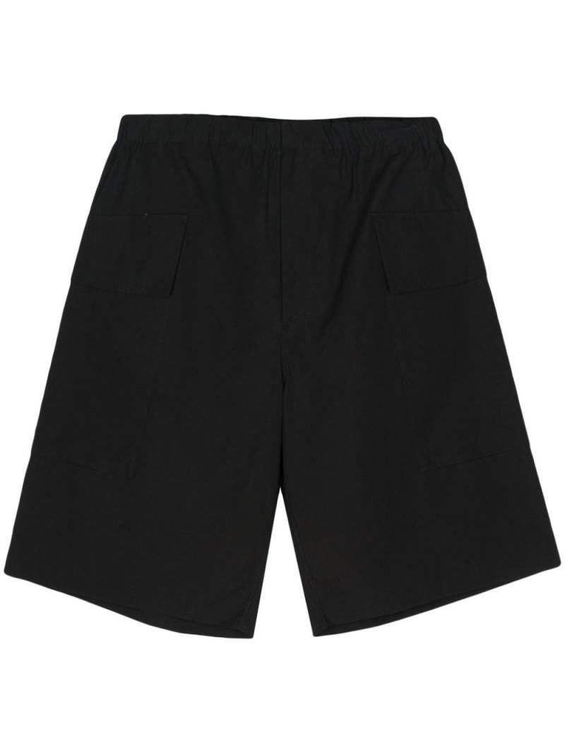 Jil Sander poplin cotton bermuda shorts - Black von Jil Sander