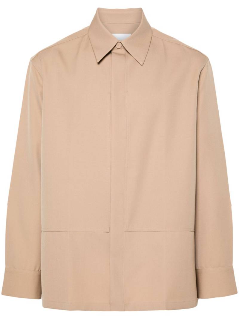 Jil Sander pressed-crease shirt - Neutrals von Jil Sander