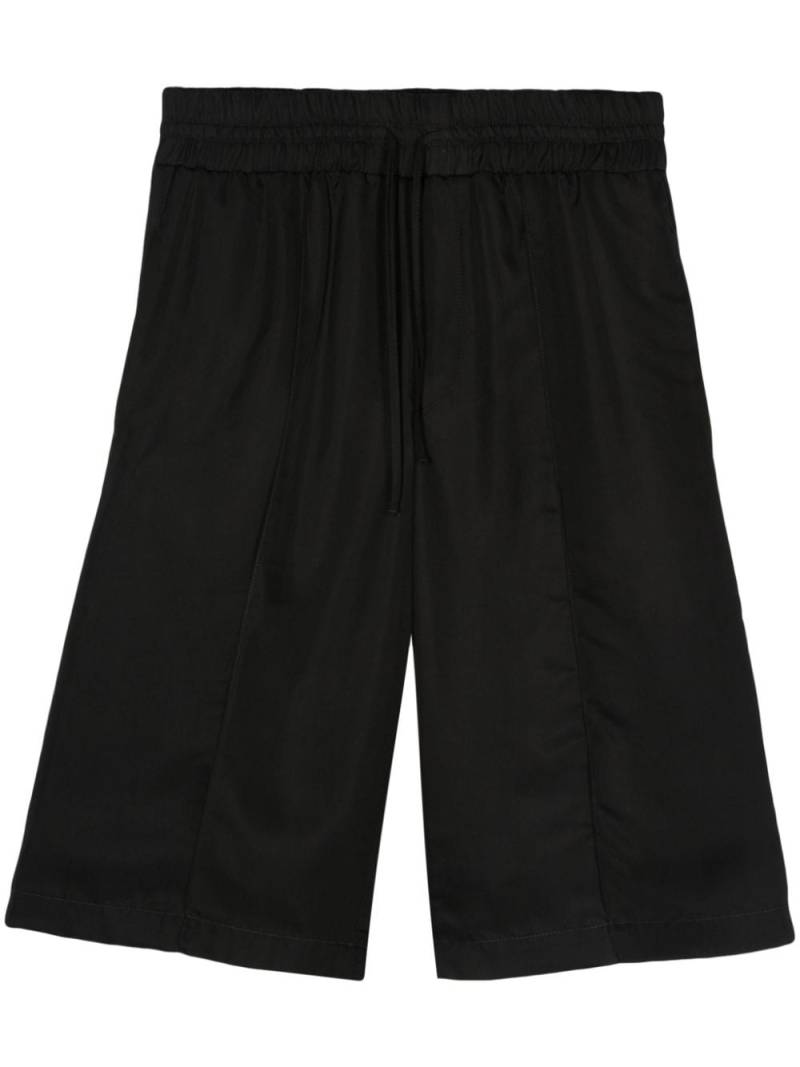 Jil Sander pressed-crease twill shorts - Black von Jil Sander