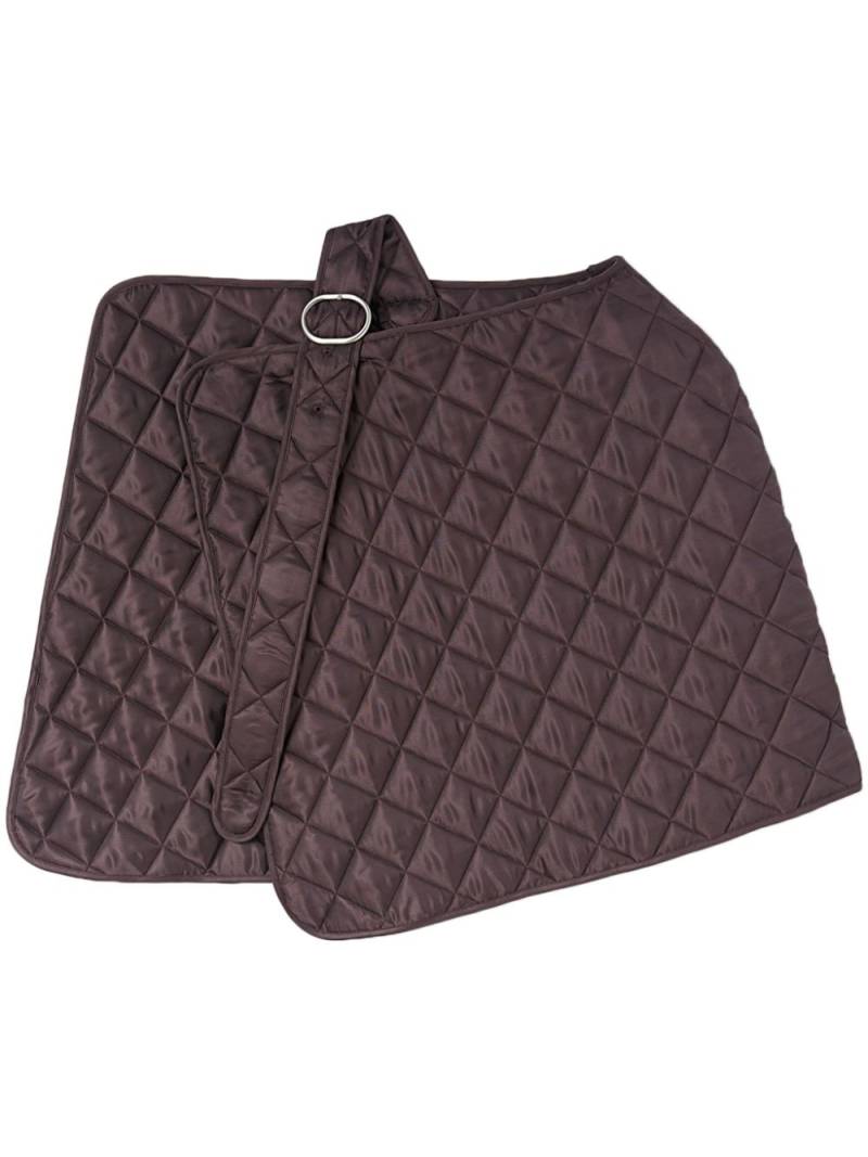 Jil Sander quilted scarf - Brown von Jil Sander