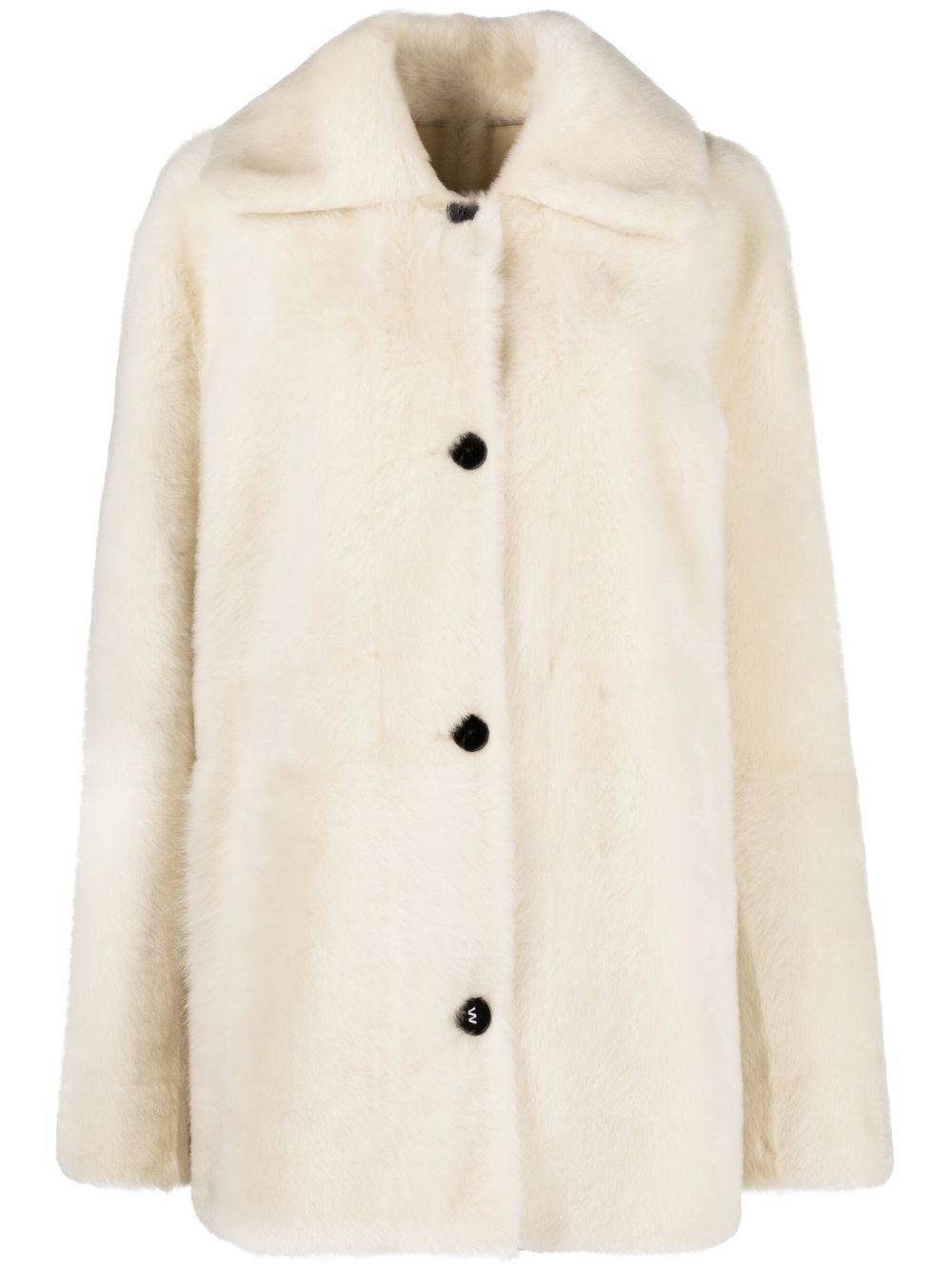 Jil Sander reversible shearling jacket - Neutrals von Jil Sander