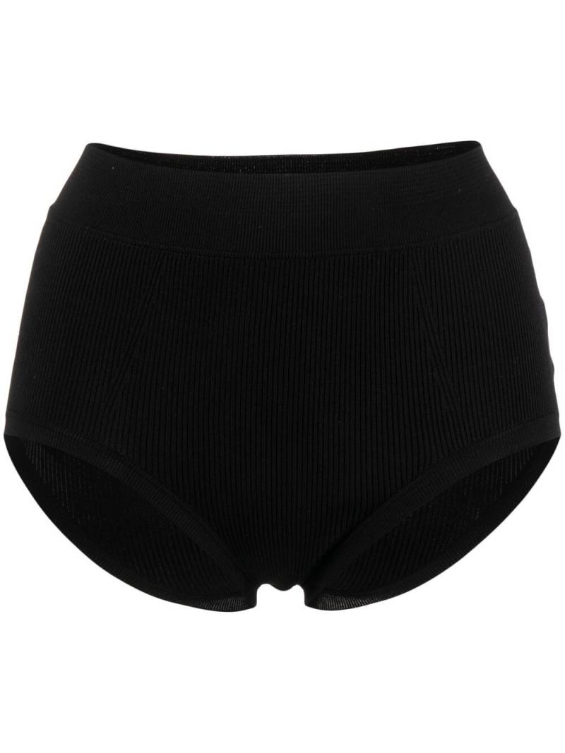 Jil Sander ribbed high-waist briefs - Black von Jil Sander