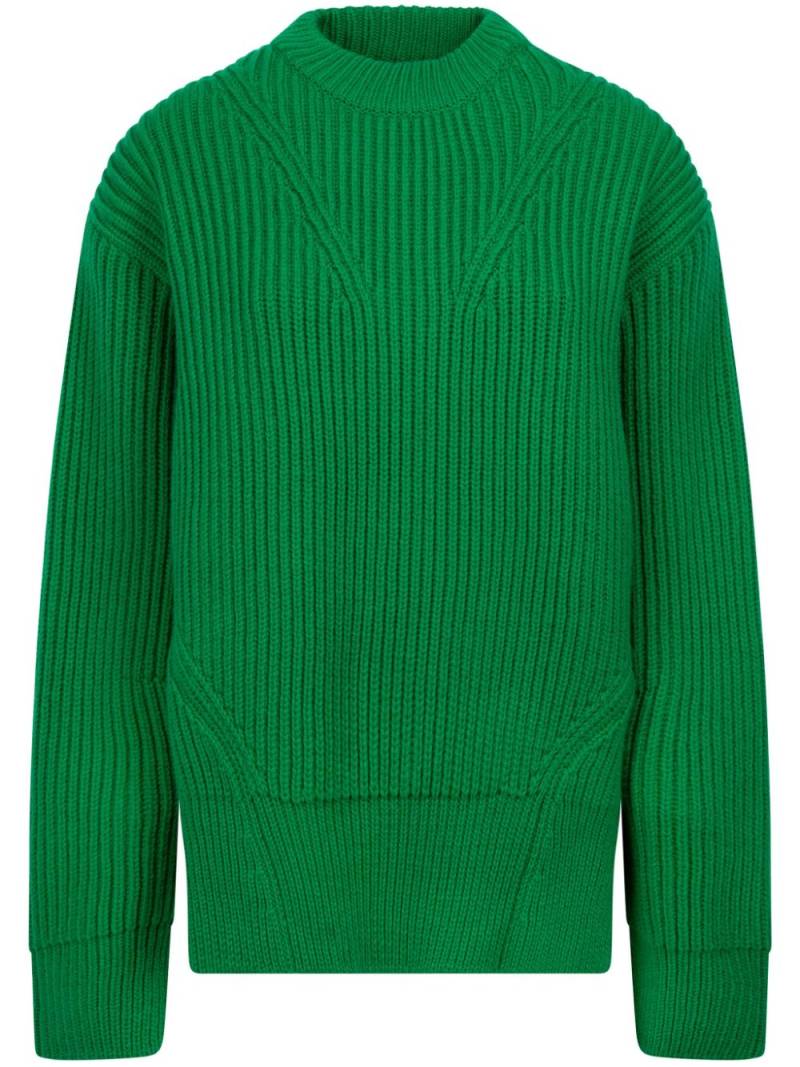 Jil Sander ribbed-knit jumper - Green von Jil Sander