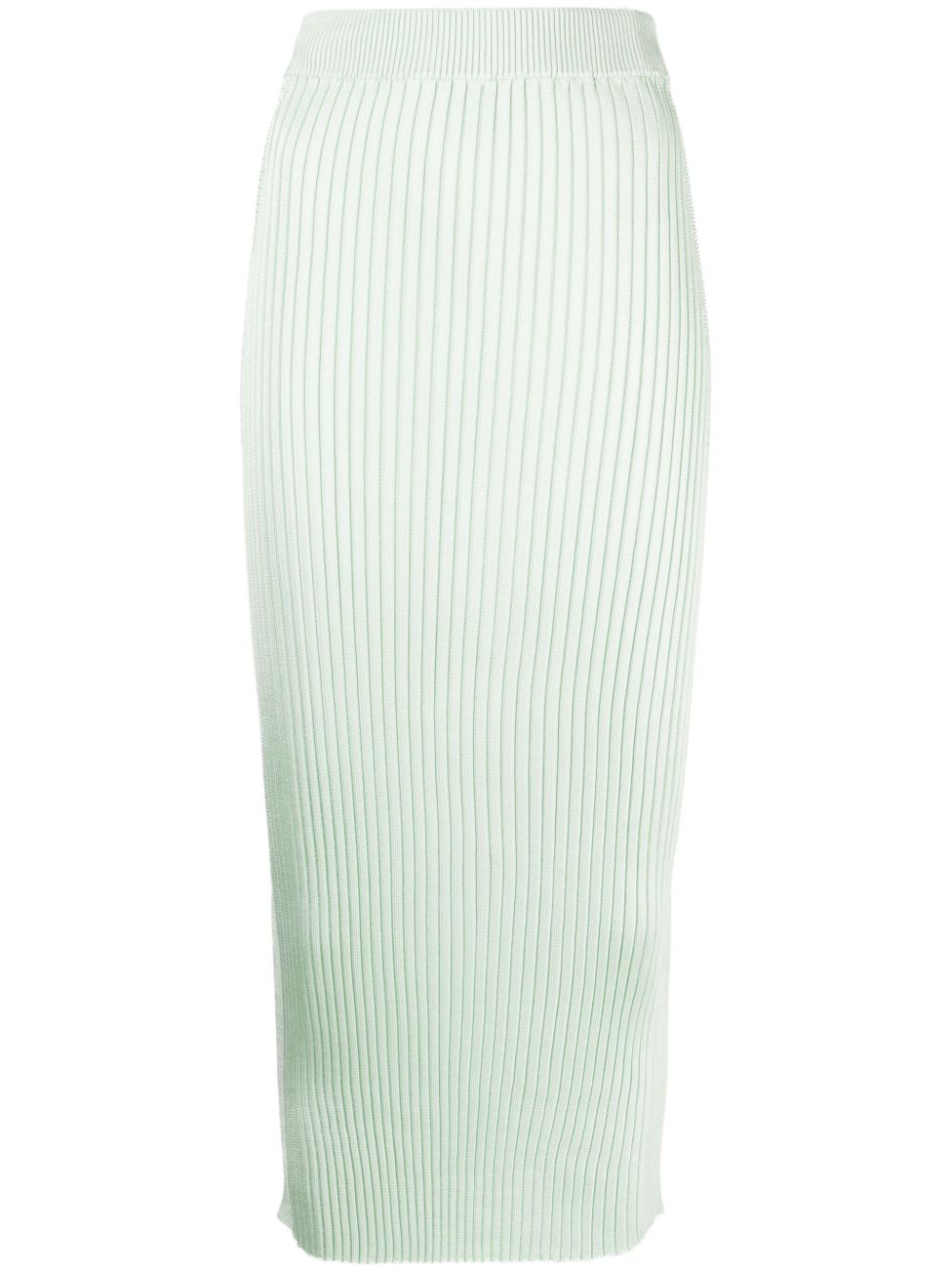 Jil Sander ribbed-knit midi skirt - Green von Jil Sander