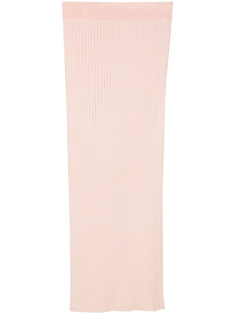 Jil Sander ribbed-knit midi skirt - Pink von Jil Sander