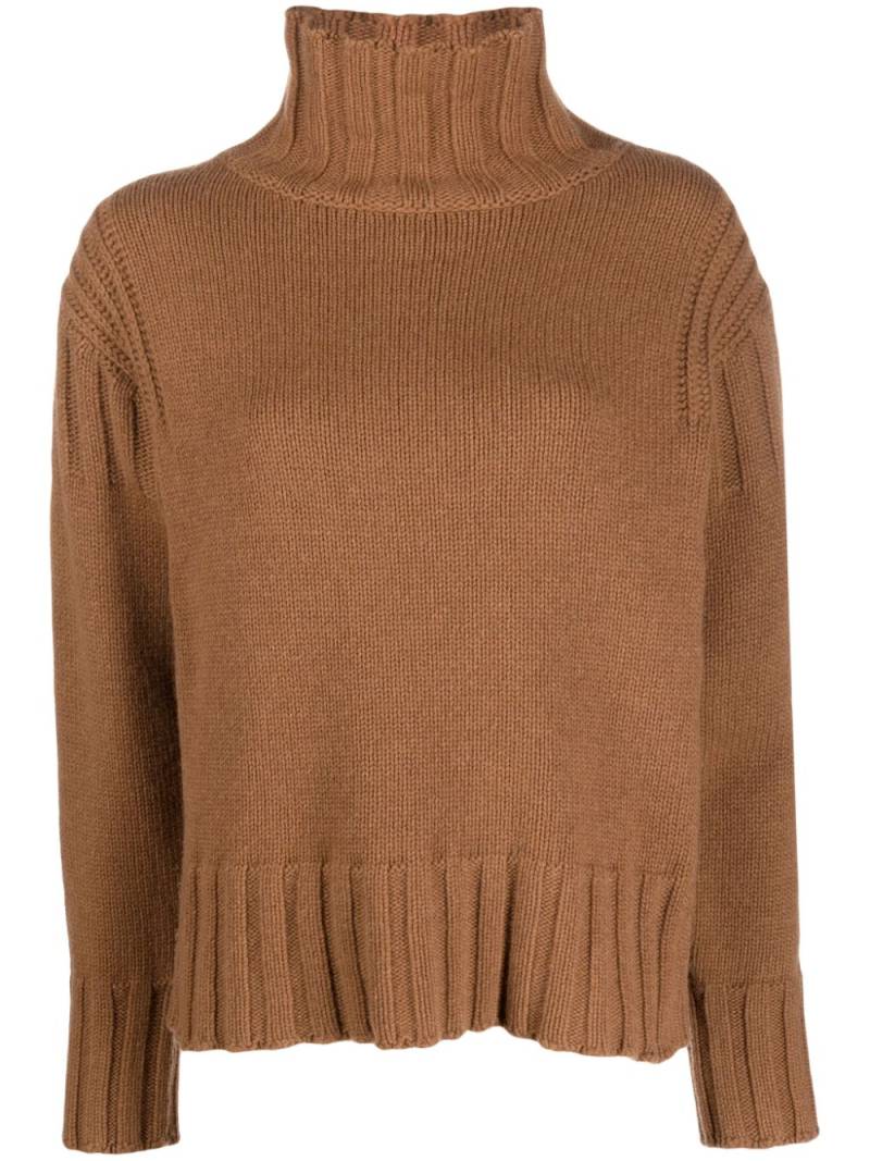 Jil Sander roll-neck cashmere jumper - Brown von Jil Sander