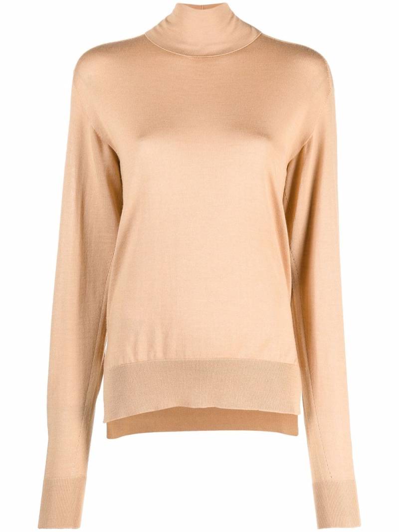 Jil Sander roll-neck fine-knit jumper - Neutrals von Jil Sander