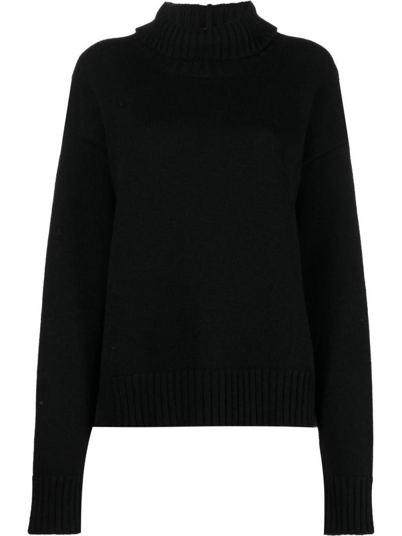 Jil Sander roll-neck loose-fit jumper - Black von Jil Sander