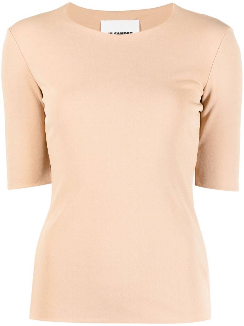 Jil Sander round neck short-sleeved T-shirt - Brown von Jil Sander