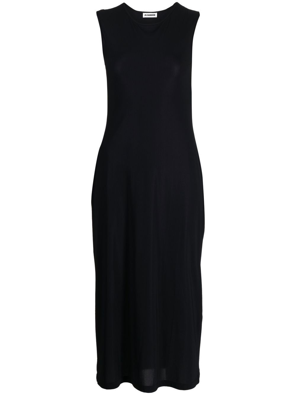 Jil Sander round neck sleeveless maxi dress - Black von Jil Sander