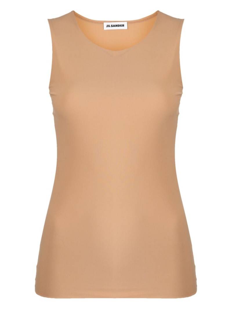 Jil Sander round-neck tank top - Brown von Jil Sander