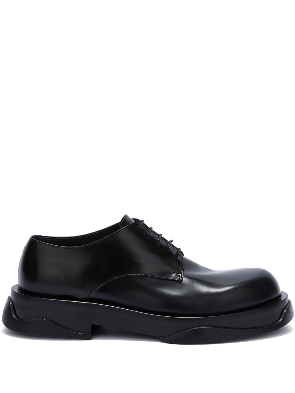 Jil Sander round-toe leather derby shoes - Black von Jil Sander