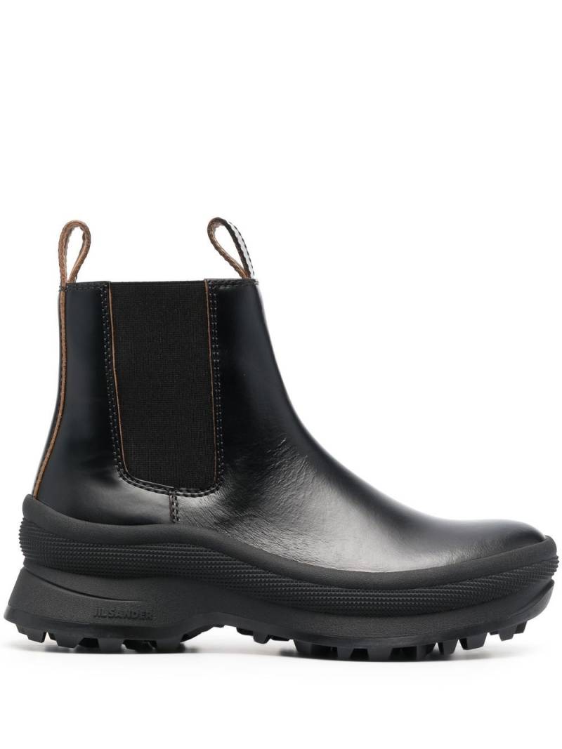 Jil Sander rubber-sole chelsea boots - Black von Jil Sander