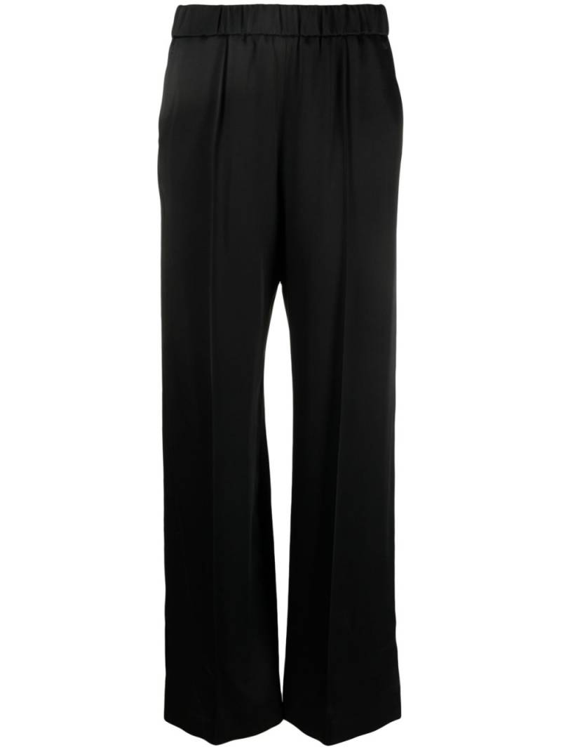 Jil Sander satin-finish wide-leg trousers - Black von Jil Sander