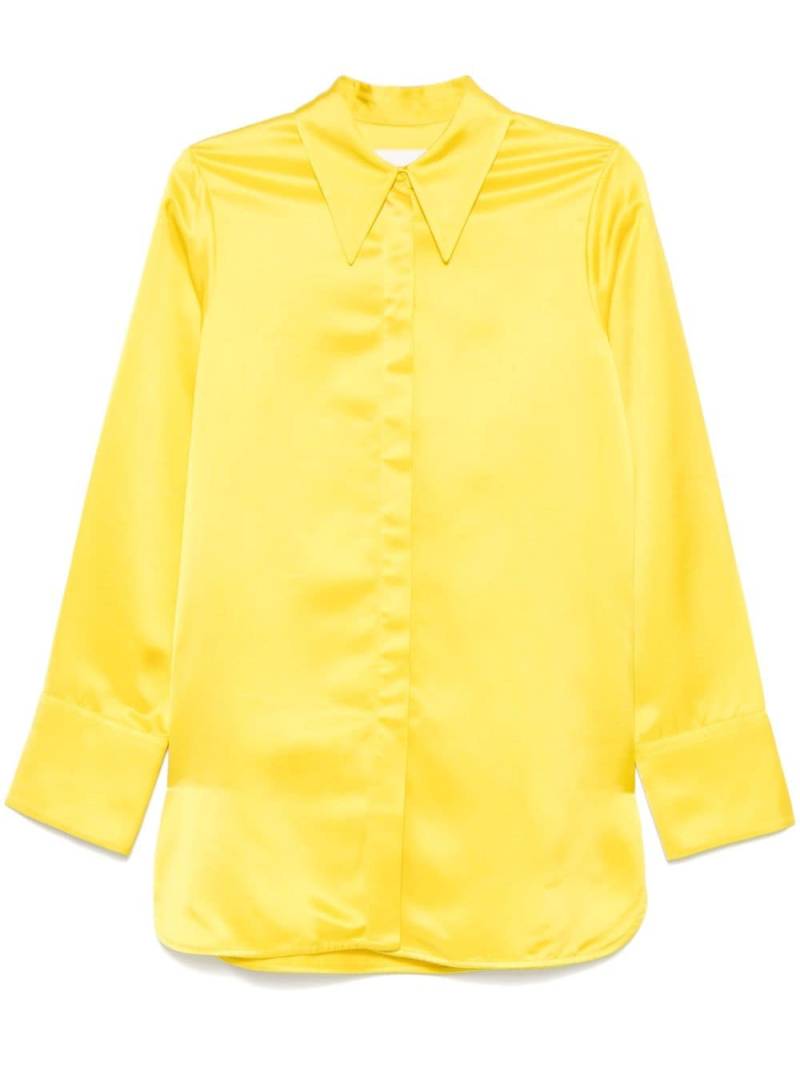 Jil Sander satin shirt - Yellow von Jil Sander