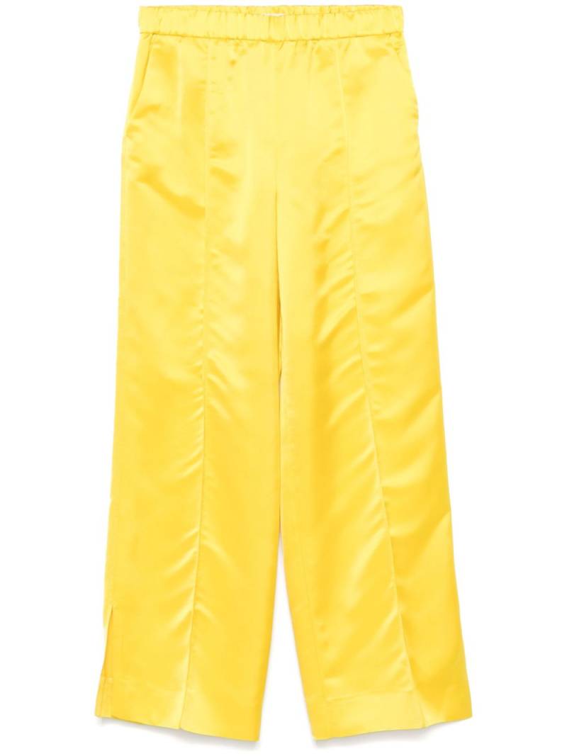 Jil Sander satin trousers - Yellow von Jil Sander