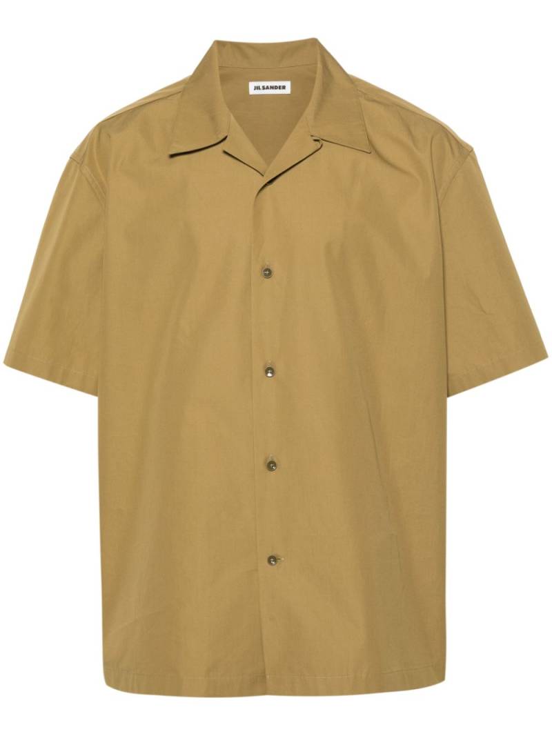 Jil Sander short-sleeve cotton shirt - Green von Jil Sander