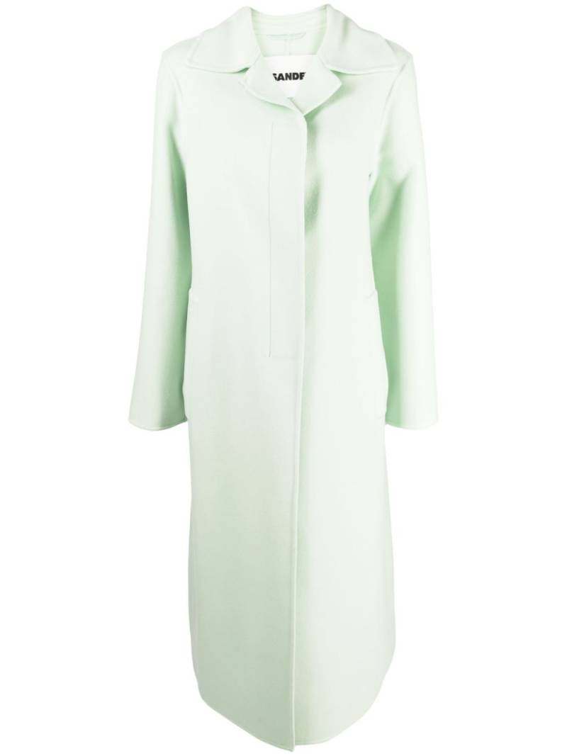 Jil Sander single-breasted cashmere coat - Green von Jil Sander