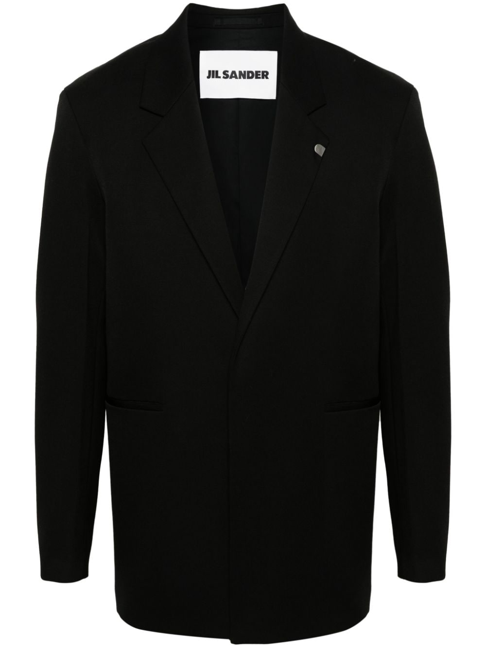 Jil Sander single-breasted wool blazer - Black von Jil Sander