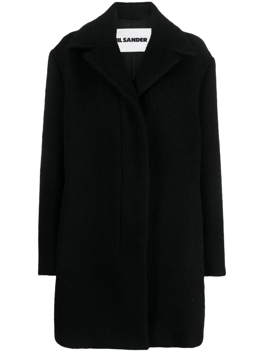 Jil Sander single-breasted wool-blend coat - Black von Jil Sander