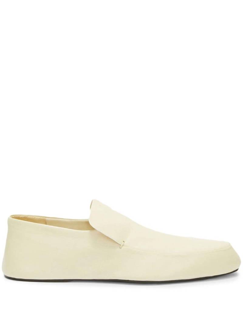 Jil Sander slip-on leather loafers - White von Jil Sander