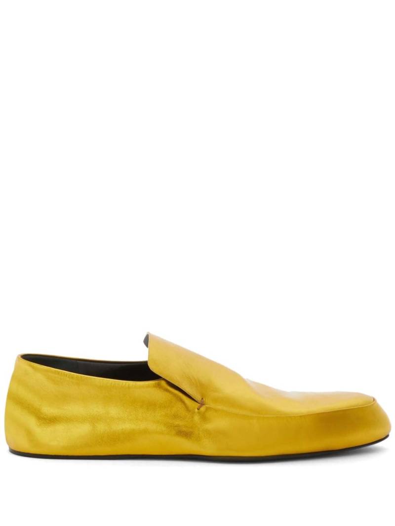 Jil Sander slip-on leather loafers - Yellow von Jil Sander