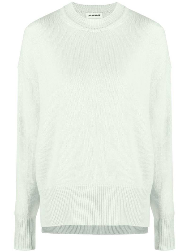 Jil Sander slit-detail knitted jumper - Green von Jil Sander