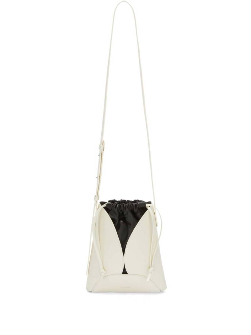 Jil Sander small Curve cross body bag - White von Jil Sander