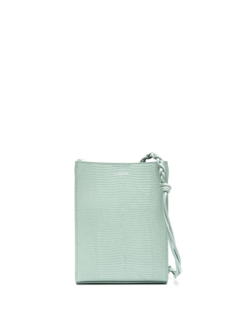 Jil Sander small Tangle leather crossbody bag - Green von Jil Sander