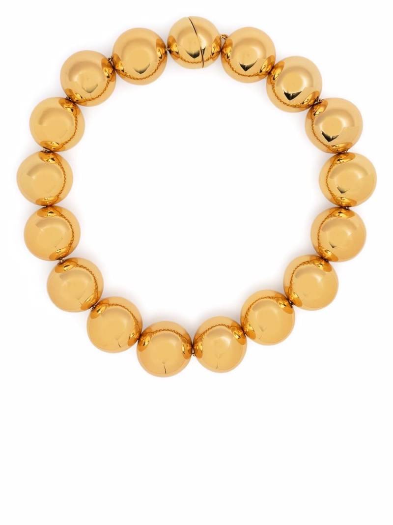 Jil Sander sphere beaded necklace - Gold von Jil Sander