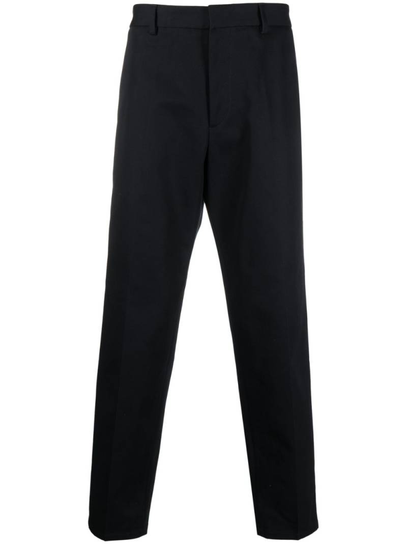 Jil Sander straight-leg cotton trousers - Blue von Jil Sander