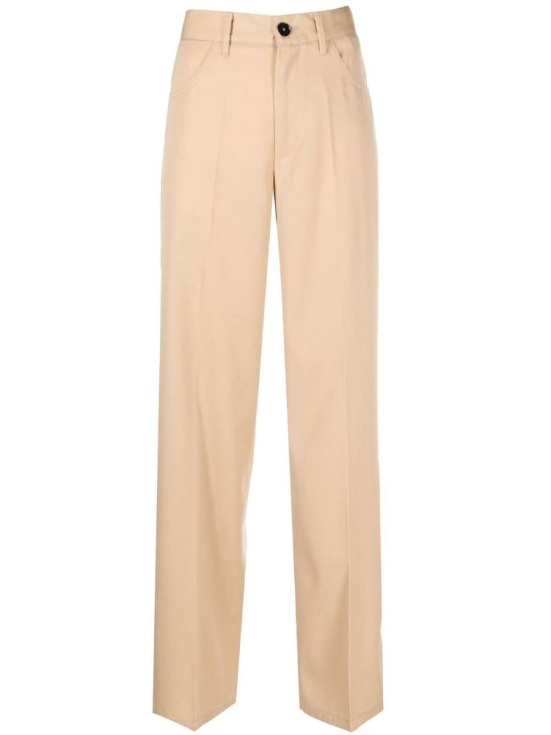 Jil Sander straight-leg wool trousers - Brown von Jil Sander