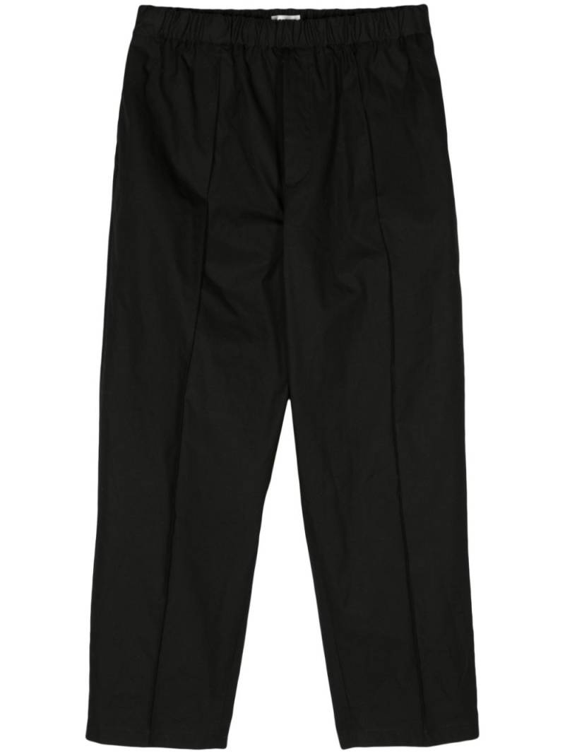 Jil Sander tapered-leg cotton trousers - Black von Jil Sander