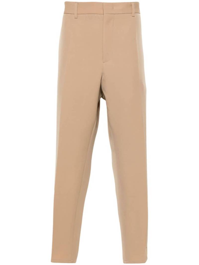 Jil Sander tapered-leg wool trousers - Neutrals von Jil Sander