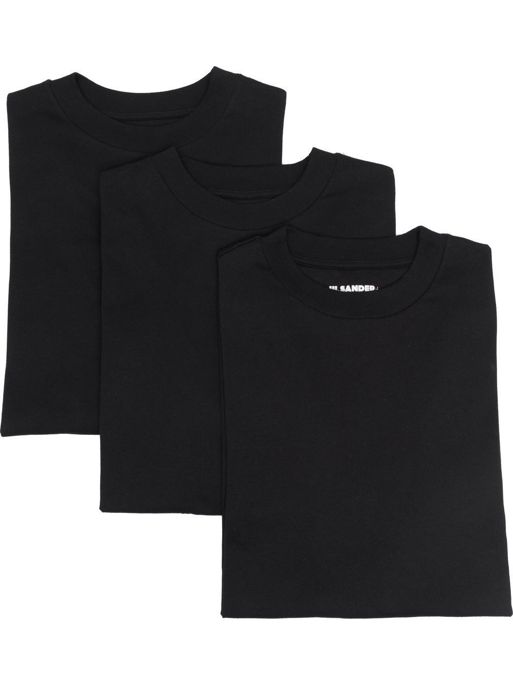 Jil Sander three-pack long-sleeve tops - Black von Jil Sander