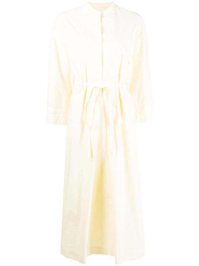 Jil Sander tie-waist cotton dress - Yellow von Jil Sander