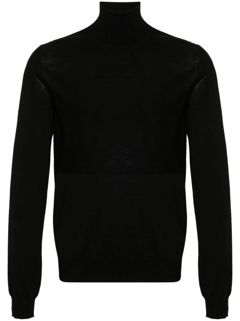 Jil Sander virgin wool fine-knit jumper - Black von Jil Sander