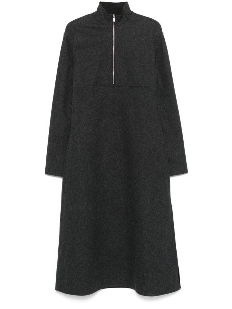 Jil Sander virgin wool midi dress - Grey von Jil Sander