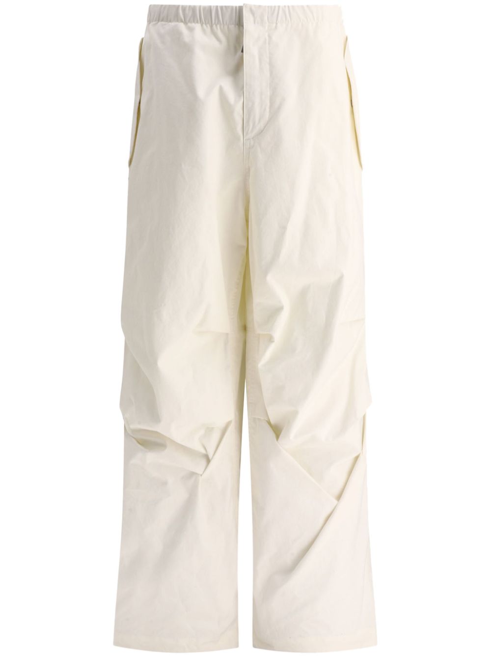 Jil Sander wide-leg cotton trousers - Neutrals von Jil Sander