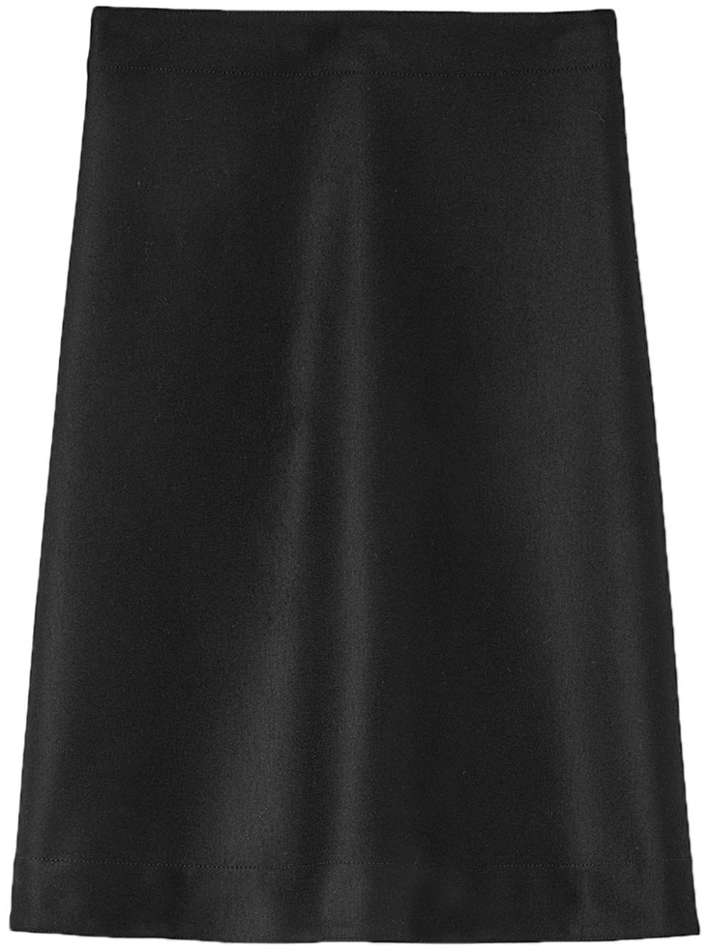 Jil Sander wool A-line midi skirt - Black von Jil Sander