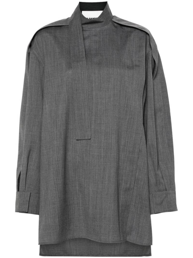 Jil Sander wool blouse - Grey von Jil Sander