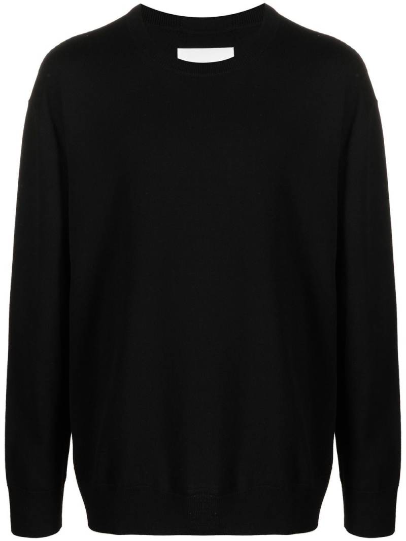 Jil Sander wool knitted jumper - Black von Jil Sander