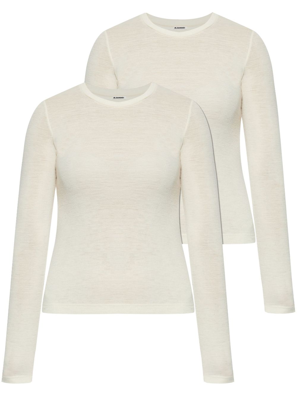 Jil Sander wool top (set of two) - White von Jil Sander