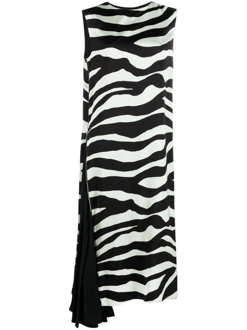 Jil Sander zebra-print midi dress - Black von Jil Sander