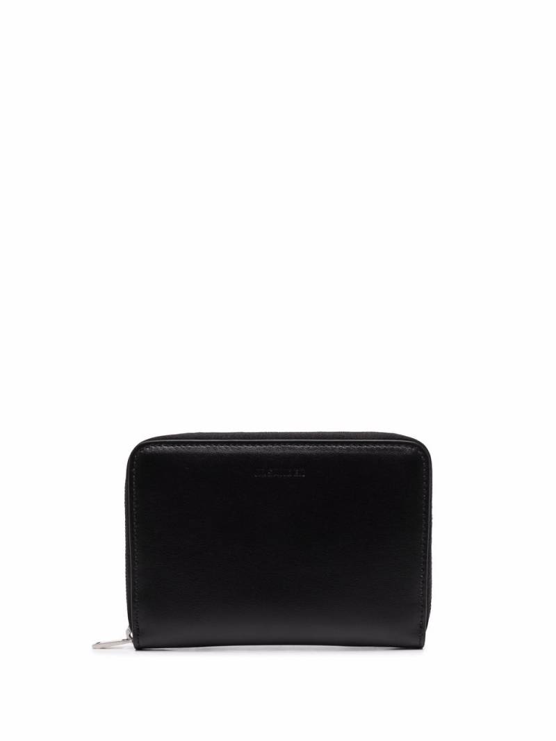 Jil Sander zip-around leather wallet - Black von Jil Sander