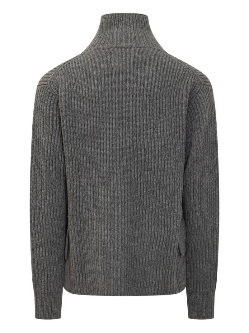 Jil Sander zip-up cardigan - Grey von Jil Sander