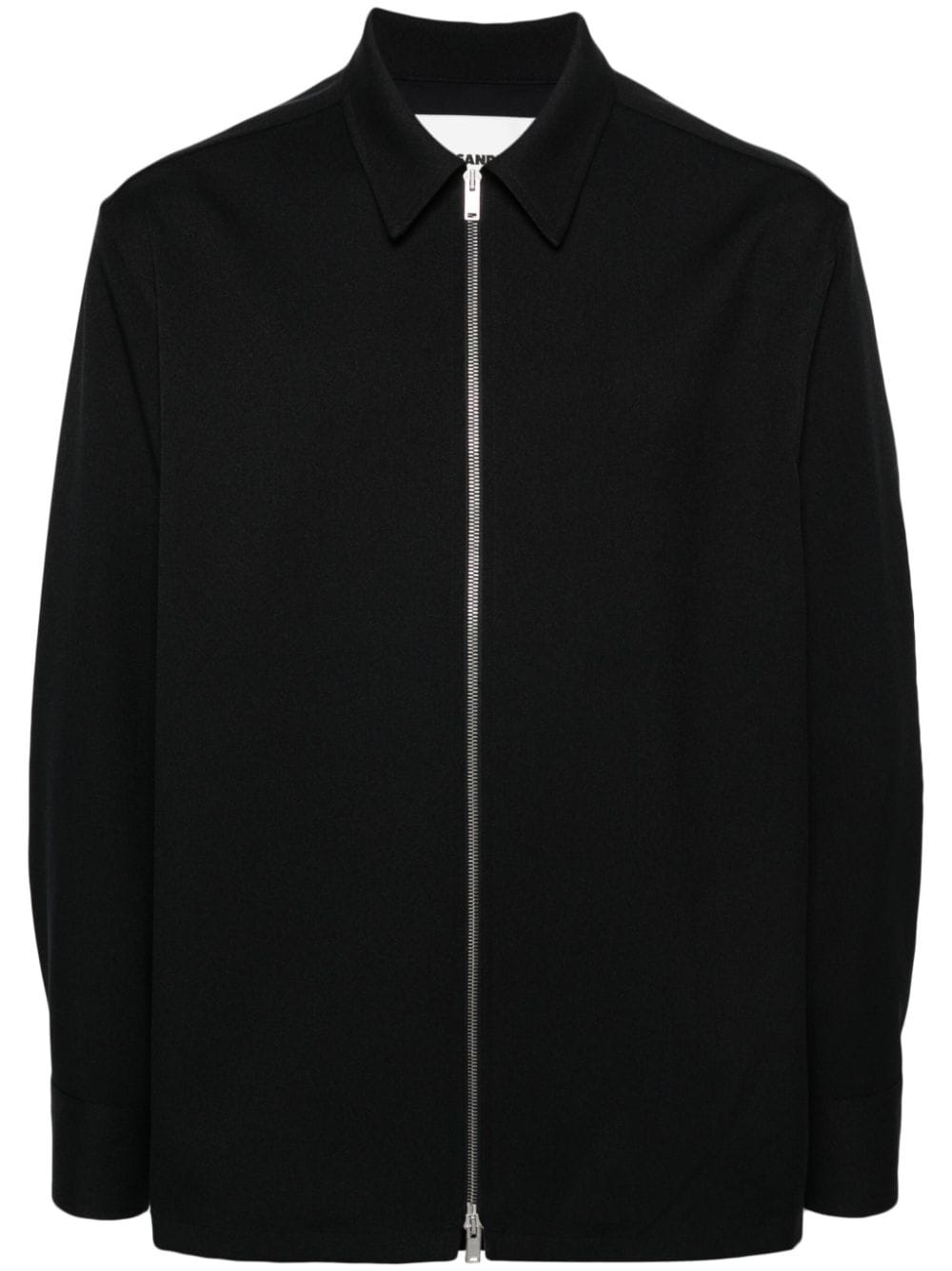 Jil Sander zip-up shirt jacket - Blue von Jil Sander