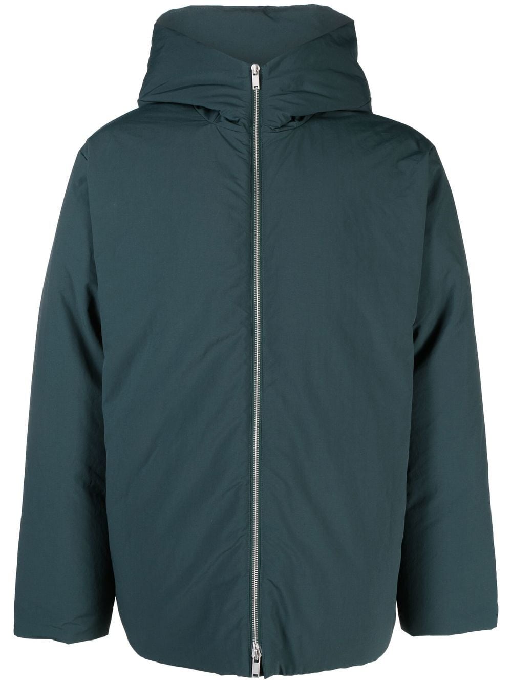 Jil Sander zipped padded down jacket - Green von Jil Sander