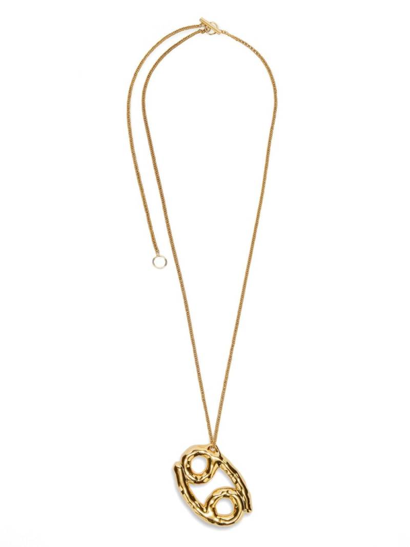 Jil Sander zodiac-sign pendant necklace - Gold von Jil Sander